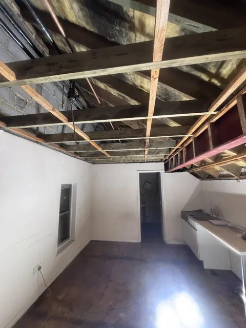 Controlled artex plasterboard strip-out in Peckham